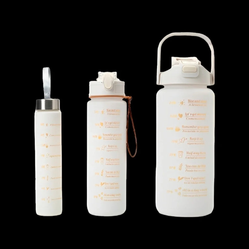 KIT 3 Garrafinhas Motivacionais (2L+800ml +280ml)