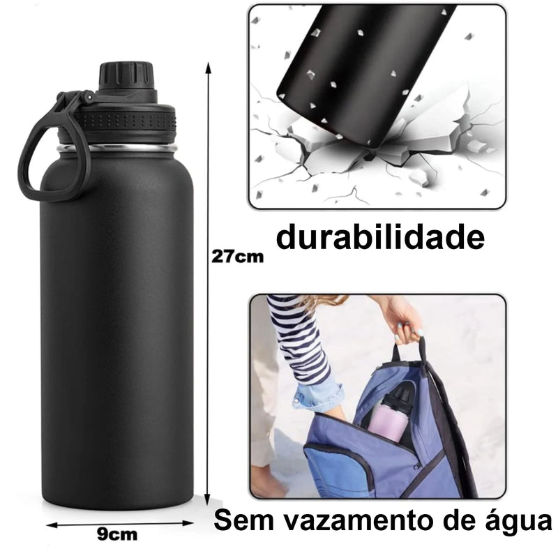 Garrafa Térmica De Aço Inoxidável 1L