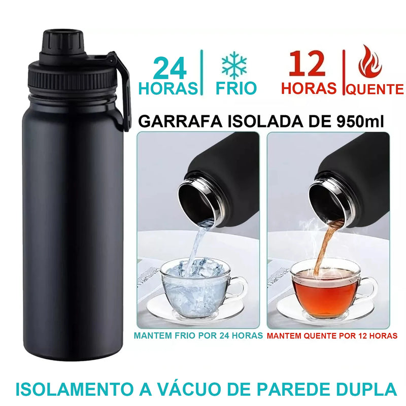 Garrafa Térmica De Aço Inoxidável 1L